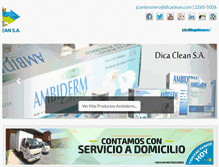 Tablet Screenshot of dicaclean.com